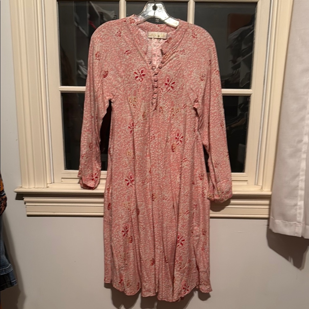 Floral Pink Natalie Martin Silk Dress